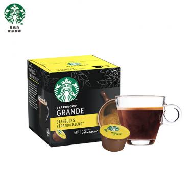 星巴克(Starbucks)胶囊咖啡 Veranda Blend美式黑咖啡大杯 轻度烘焙 12粒12杯(多趣酷思胶囊咖啡机适用)