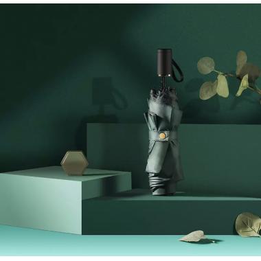 菲驰VENES三折黑胶晴雨伞